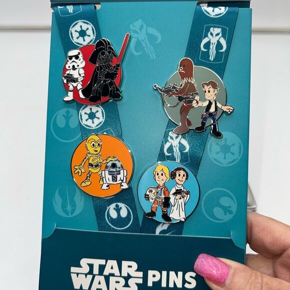 Disney Parks Star Wars Pins And Lanyard Pin Trading Starter Pack - Picture 2 of 5